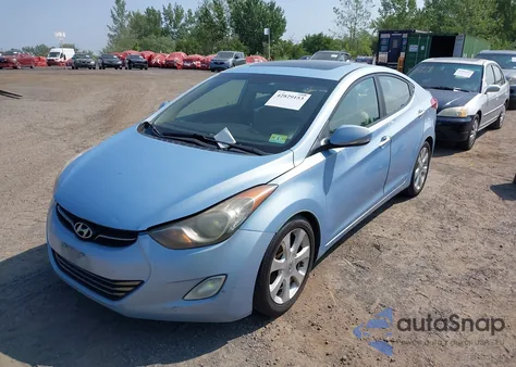 2012 Hyundai Elantra Limited (Ulsan Plant) z USA, uszkodzony, nr VIN KMHDH4AE6CU314403
